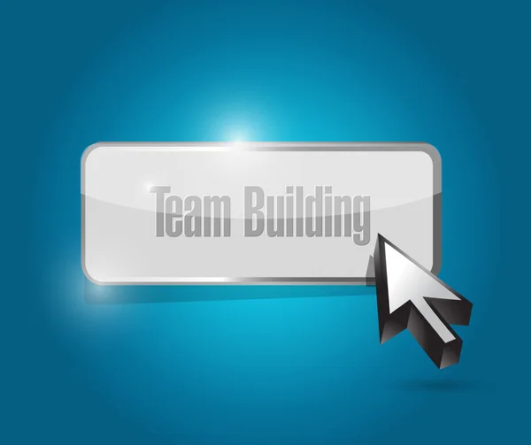 Team building button illustration design — Stock Photo, Image