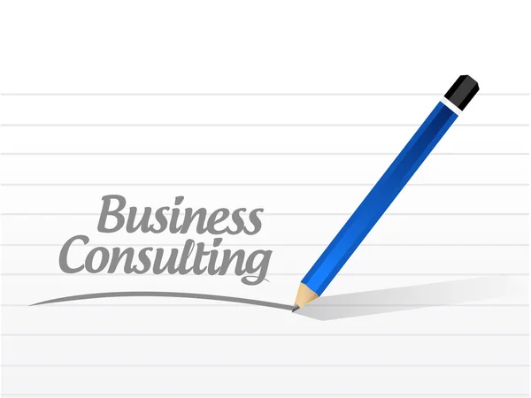 Business consulting sign illustration — Stock Photo, Image