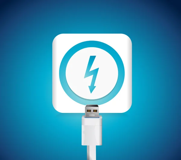 Charging battery illustration design — Stock Photo, Image