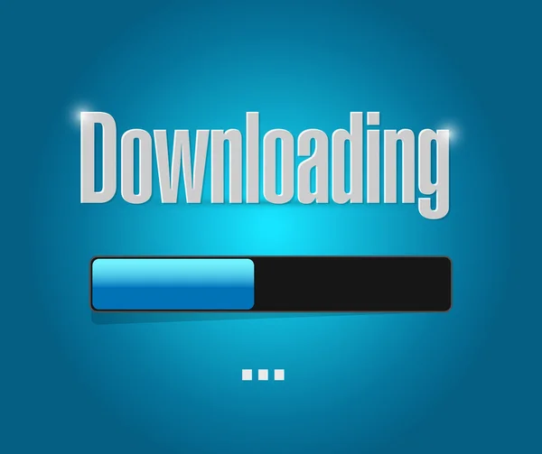 Downloading bar illustration design — Stock Photo, Image