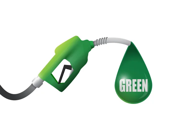 Green gas pump illustration design — Stock Photo, Image