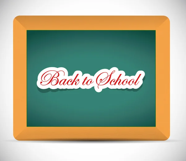 Back to school message on board — Stock Photo, Image