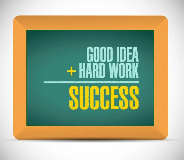 Success equation message illustration design — Stock Photo, Image