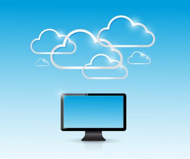 bilgisayar bağlantı resimde bulut