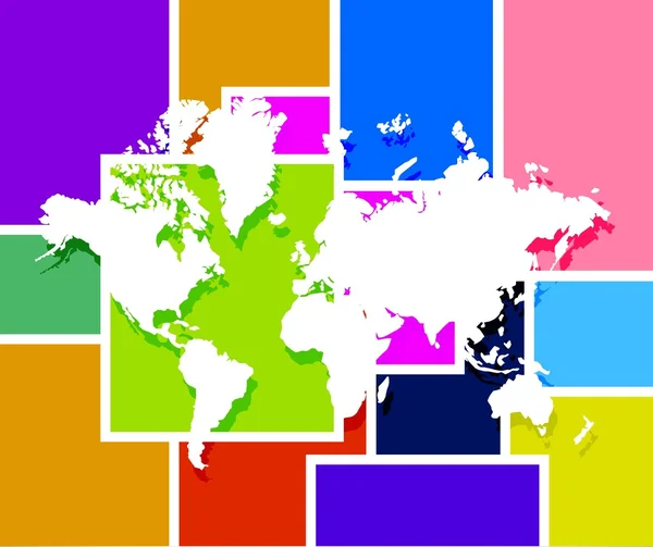 World map illustration design — Stock Photo, Image