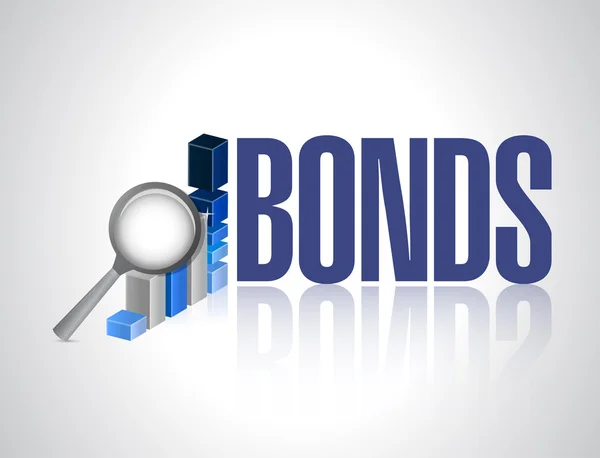 Bonds business graph illustration design — Stock Photo, Image