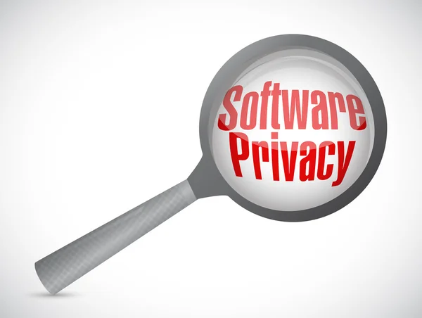 Software privacy magnify illustration design — Stock Photo, Image