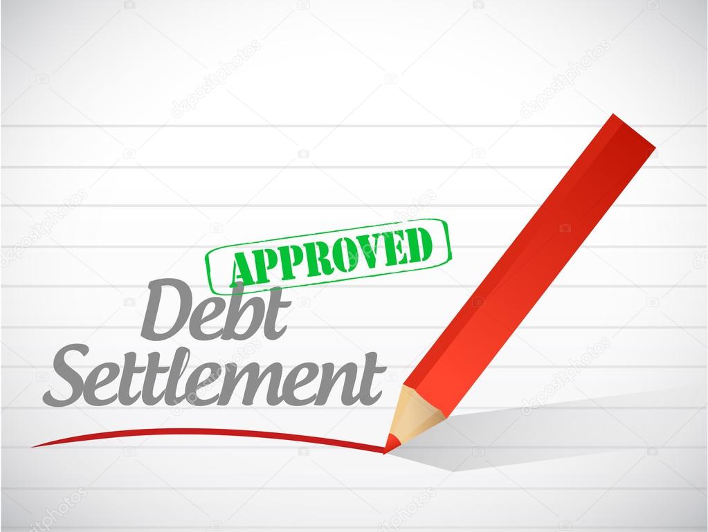 approved debt settlement message illustration