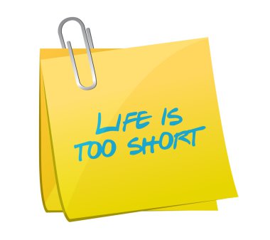 hayat çok kısa mesaj mesaj illüstrasyon tasarımdır