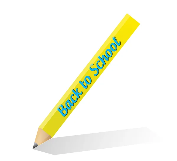 Back to school pencil illustration design — Stock Photo, Image