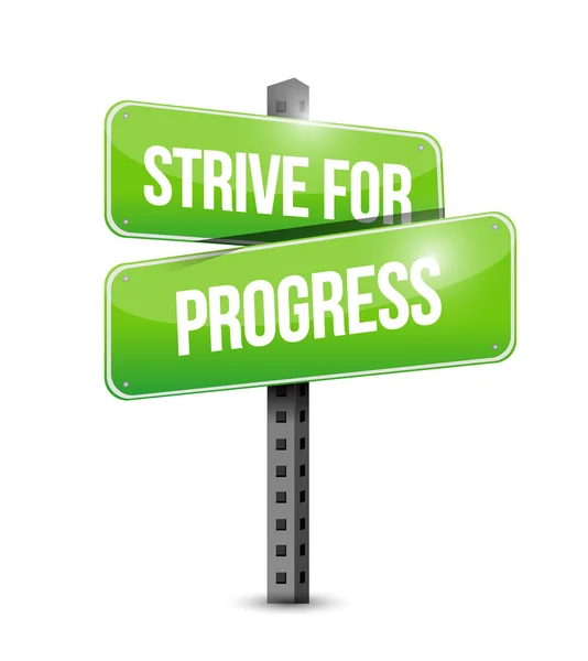 Strive for progress sign illustration design — Stock Photo, Image