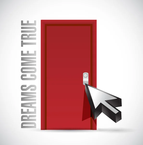 Dreams come true door illustration design — Stock Photo, Image