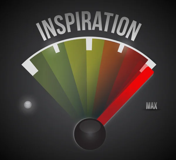 Inspiration meter illustration design — Stock Photo, Image