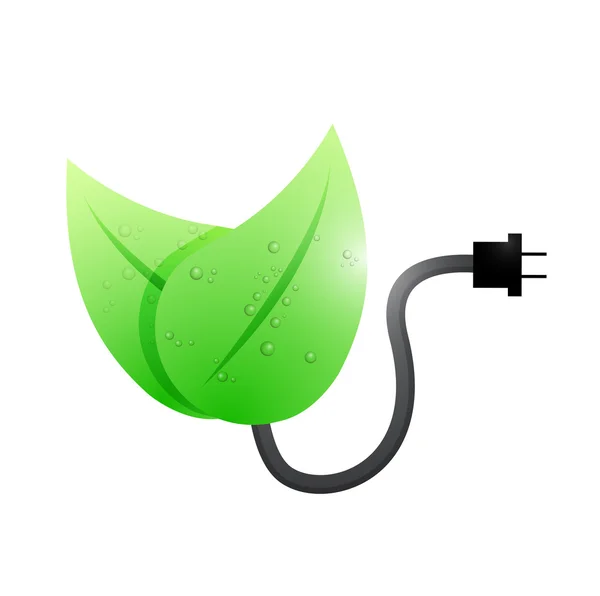 Think green connection illustration design — Stock Photo, Image
