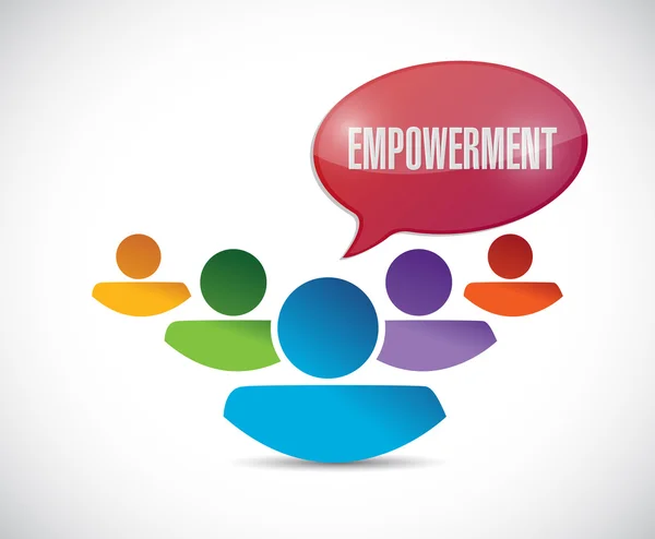 Empowerment teamwork message illustration — Stock Photo, Image