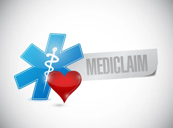 Medical claim sign illustration design — Stock Photo, Image