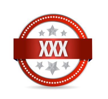 XXX mühür illüstrasyon tasarımı