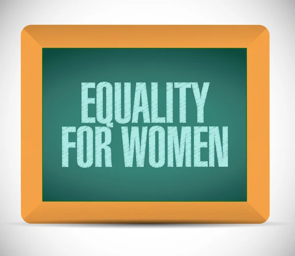 Jämställdhet för kvinnor meddelande illustration design — Stockfoto