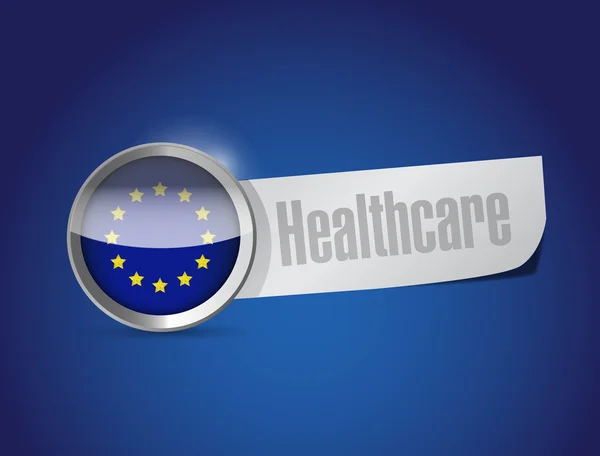 Europese gezondheidszorg teken afbeelding ontwerp — Stockfoto