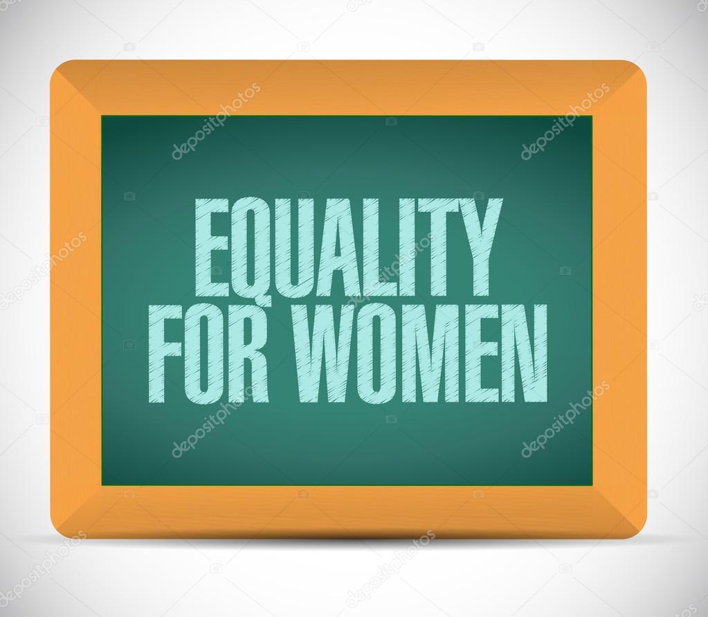equality for women message illustration design