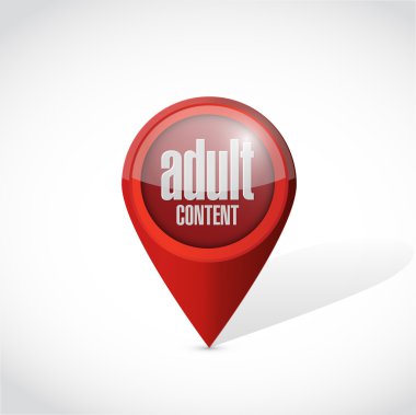 Yetişkin içerik işaretçiyi çizim tasarım