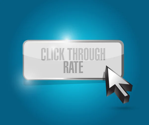 Click through rate diseño de ilustración — Foto de Stock