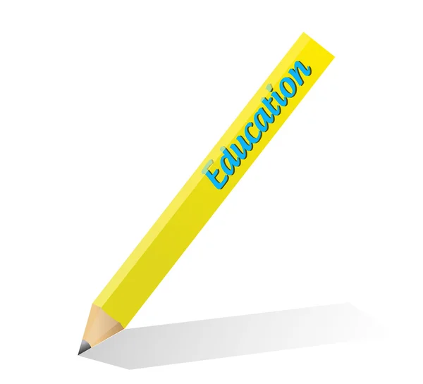 Kalem eğitim illüstrasyon tasarımı — Stok fotoğraf