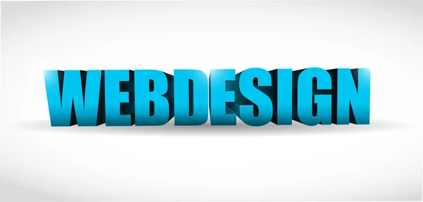Webdesign 3d text illustration design — Stock Photo, Image