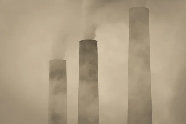 Industrial chimneys in the Arizona — Stock Photo, Image