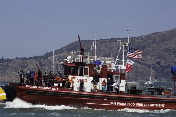 Сан-Франциско, 26 серпня 2012: човни під час Америці парусних чашки 26 серпня 2012 року в Сан-Франциско — стокове фото