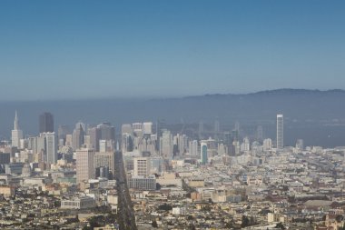 San Francisco panoramic view clipart