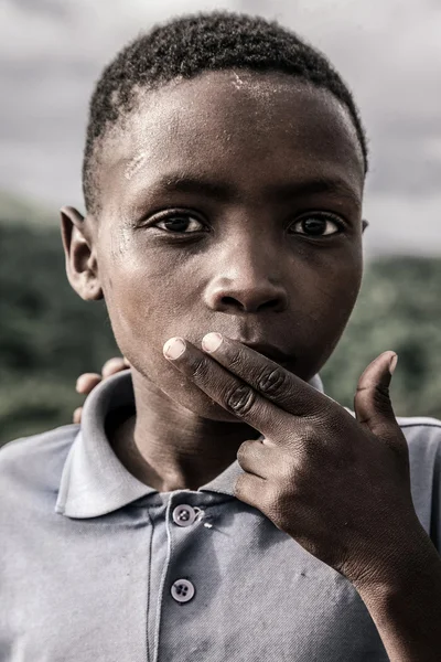 一个孩子，南非的肖像 — 图库照片