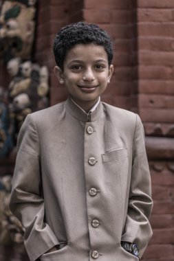 bhaktapur genç bir çocuk portresi