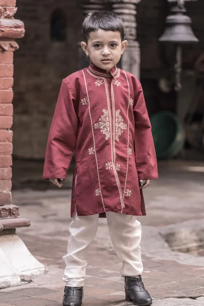 Portret młodego w bhaktapur — Zdjęcie stockowe