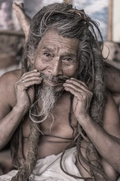 Sadhu - uomo santo — Foto Stock