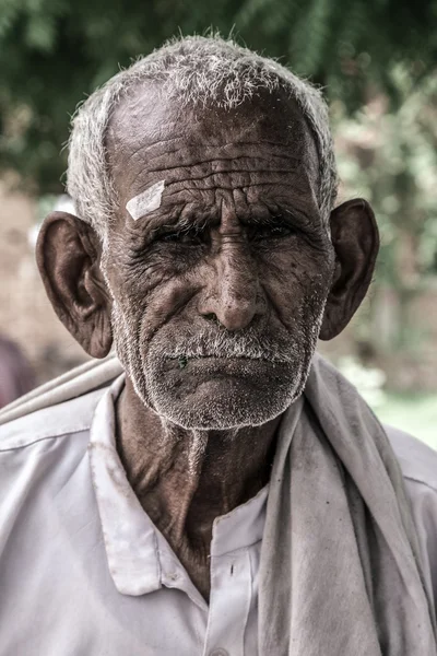 Παλιά ινδική άνθρωπος πορτρέτο — Φωτογραφία Αρχείου