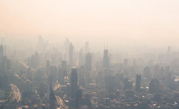 Vista dell'inquinamento a Shanghai — Foto Stock
