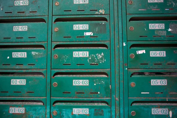 Briefkasten im Gebäude, Shanghai — Stockfoto