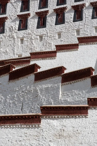 Detail paláce potala, tibet — Stock fotografie
