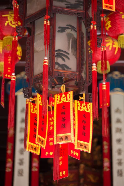 Dettaglio nel Tempio di Giada a Shanghai — Foto Stock