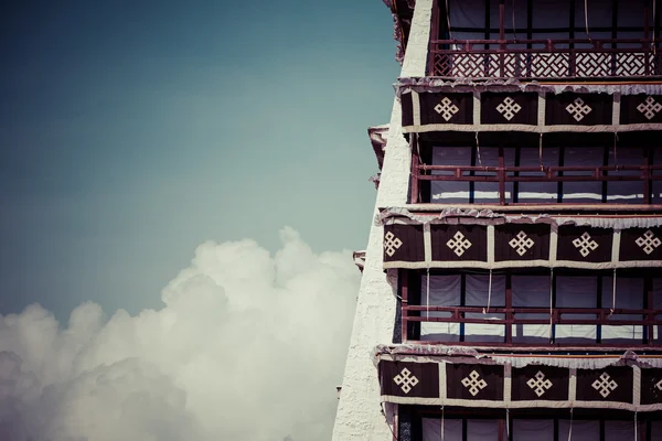 Detalj av potala palace, tibet — Stockfoto