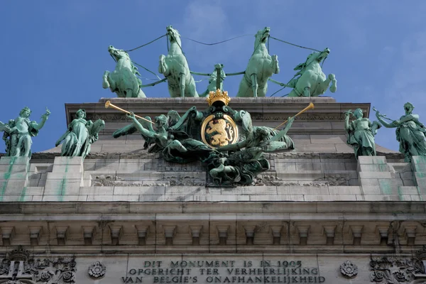 Vítězný oblouk v Bruselu — Stock fotografie