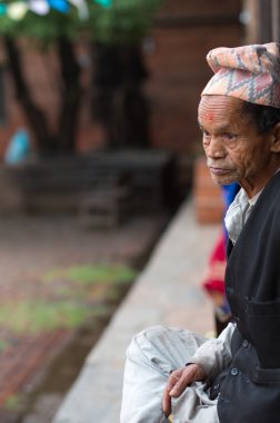 bir sosyal refah oturan ihtiyar