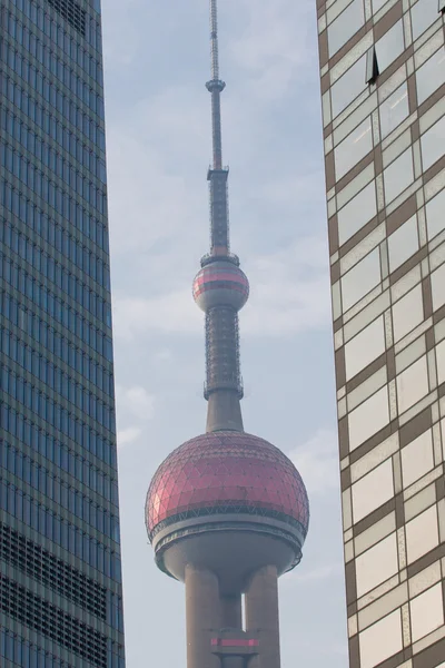 La Torre de la Perla en Shanghai — Foto de Stock