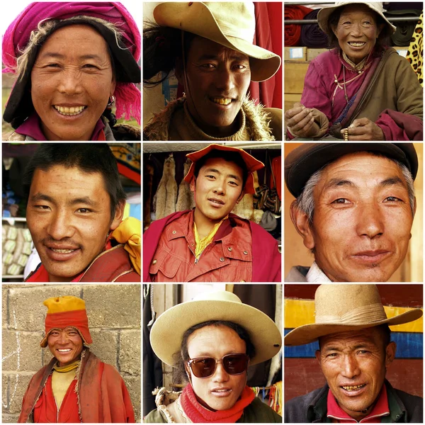 Tibetan monks in 1999, Tibet — Stock Photo, Image