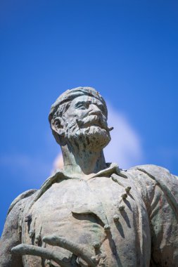 rethymon bir taş heykel itibaren yakın çekim