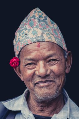 Nepal bir adam portresi