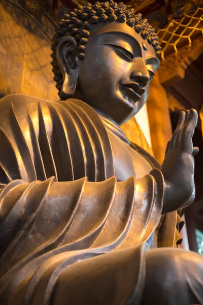 Крупный план Будды в Ханчжоу — стоковое фото