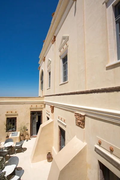 Sanded facade, Santorini in Greece — Stock Photo, Image