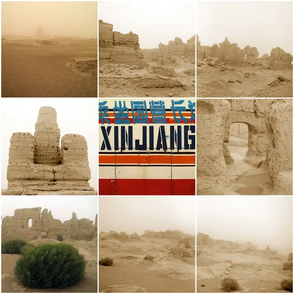 Jiaohe oude stad in xinjiang — Stockfoto